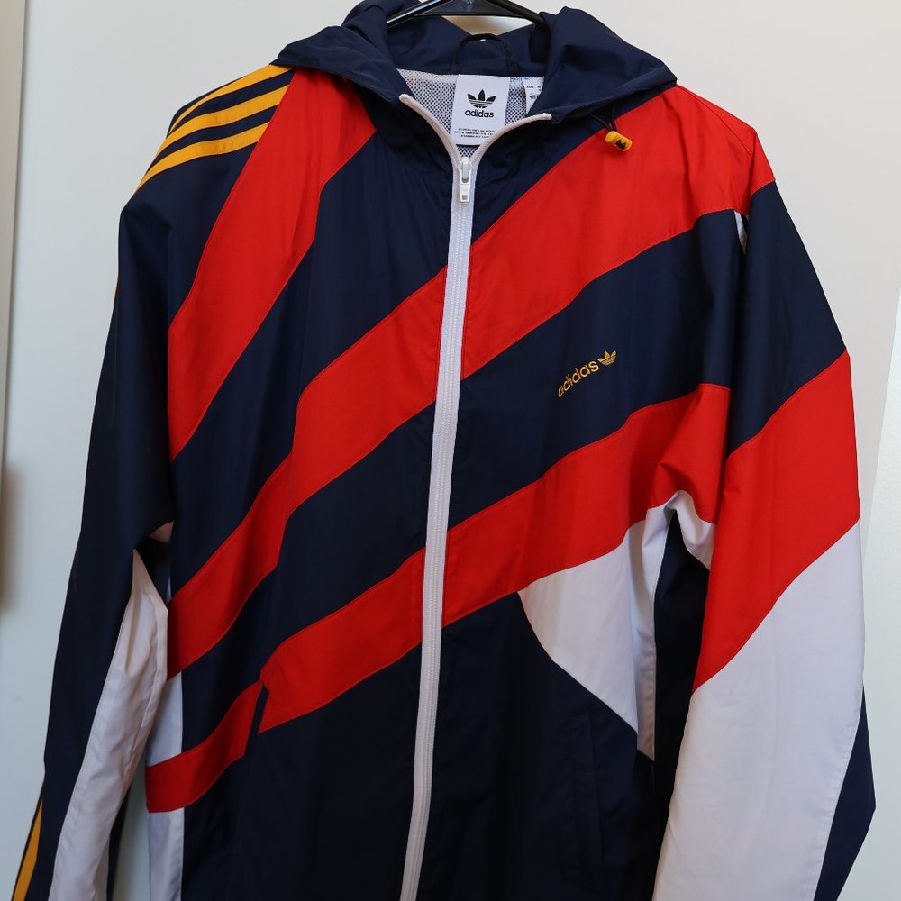 Addidas Red/Blue Wind Breaker/Performance Jacket